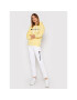 Champion Долнище анцуг Script Logo 114471 Бял Regular Fit - Pepit.bg