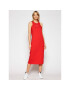 Champion Ежедневна рокля Ribbed Insert Script Logo 112742 Червен Regular Fit - Pepit.bg