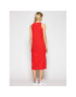 Champion Ежедневна рокля Ribbed Insert Script Logo 112742 Червен Regular Fit - Pepit.bg