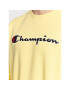 Champion Суитшърт Embroided Script Logo 217859 Жълт Regular Fit - Pepit.bg