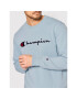 Champion Суитшърт Embroidered Script Logo 217061 Син Regular Fit - Pepit.bg