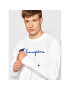 Champion Суитшърт Embroidered Script Logo Reverse Weave 216539 Бял Regular Fit - Pepit.bg