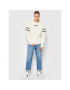 Champion Суитшърт Logo Varsity Script 216578 Бял Custom Fit - Pepit.bg