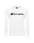 Champion Суитшърт Satin Script Logo 214188 Бял Comfort Fit - Pepit.bg