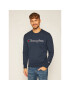 Champion Суитшърт Script Logo 214720 Тъмносин Comfort Fit - Pepit.bg