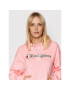 Champion Суитшърт Vintage Script Logo 112638 Розов Custom Fit - Pepit.bg