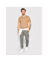 Champion Тишърт Basic C Logo 216545 Кафяв Regular Fit - Pepit.bg