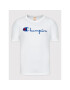 Champion Тишърт Big Script Logo 216547 Бял Regular Fit - Pepit.bg