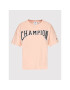 Champion Тишърт Collegiate Logo 114526 Розов Oversize - Pepit.bg