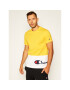 Champion Тишърт Colour Block Wraparound Logo 214208 Жълт Regular Fit - Pepit.bg