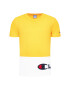 Champion Тишърт Colour Block Wraparound Logo 214208 Жълт Regular Fit - Pepit.bg