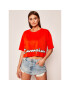 Champion Тишърт Cropped Script Logo Print Boxy 112655 Оранжев Regular Fit - Pepit.bg