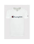 Champion Тишърт Embroidered 217814 Бял Regular Fit - Pepit.bg