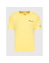 Champion Тишърт Embroidered Script Logo 217813 Жълт Regular Fit - Pepit.bg
