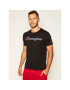 Champion Тишърт Logo 214194 Черен Comfort Fit - Pepit.bg