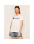 Champion Тишърт Script Logo 110992 Бял Heritage Fit - Pepit.bg