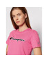 Champion Тишърт Script Logo 114472 PS158 Розов Regular Fit - Pepit.bg