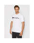 Champion Тишърт Script Logo 216473 Бял Comfort Fit - Pepit.bg