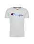 Champion Тишърт Script Logo Crew 210972 Сив Regular Fit - Pepit.bg