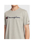 Champion Тишърт Script Logo Embroidery 218007 Сив Regular Fit - Pepit.bg