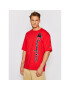 Champion Тишърт Vertical Script Logo 215942 Червен Custom Fit - Pepit.bg