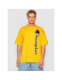 Champion Тишърт Vertical Script Logo 215942 Жълт Custom Fit - Pepit.bg