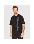 Champion Тишърт Vertical Script Logo 217070 Черен Custom Fit - Pepit.bg