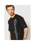 Champion Тишърт Vertical Script Logo 217070 Черен Custom Fit - Pepit.bg