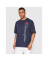 Champion Тишърт Vertical Script Logo 217070 Тъмносин Custom Fit - Pepit.bg