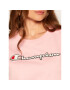 Champion Тишърт Vintage Script Logo 112650 Розов Custom Fit - Pepit.bg