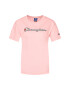 Champion Тишърт Vintage Script Logo 112650 Розов Custom Fit - Pepit.bg