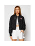 Champion Яке бомбър Textured Cropped 113039 Черен Custom Fit - Pepit.bg