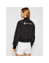 Champion Яке бомбър Textured Cropped 113039 Черен Custom Fit - Pepit.bg