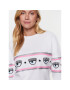 Chiara Ferragni Суитшърт 74CBIF02 Бял Regular Fit - Pepit.bg