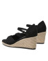 Clara Barson Еспадрили WSS20524-01ECO Черен - Pepit.bg