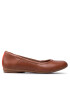 Clarks Балеринки Canebay Plain 261614744 Кафяв - Pepit.bg