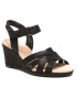 Clarks Сандали Lafley Leah 261577494 Черен - Pepit.bg