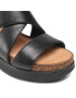 Clarks Сандали Lizby Cross 261591084 Черен - Pepit.bg