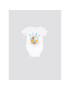 Coccodrillo Детско боди WC2112203HUG Бял Regular Fit - Pepit.bg