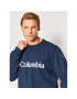 Columbia Суитшърт Logo Fleece Crew 1884931 Тъмносин Regular Fit - Pepit.bg