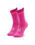 Compressport Чорапи дълги дамски Pro Racing Socks V4.0 Run High XU00046B_360 Розов - Pepit.bg