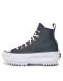 Converse Сникърси Run Star Hike Platform Metallic & Leather A04183C Черен - Pepit.bg