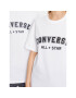Converse Тишърт Classic Fit All Star Center Front Tee 10024566-A04 Бял Regular Fit - Pepit.bg