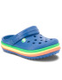 Crocs Чехли Cb Rainbow Band Clog K 205205 Тъмносин - Pepit.bg