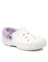 Crocs Чехли Baya Lined Fuzz Strap Clog 206633 Бял - Pepit.bg