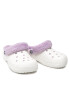 Crocs Чехли Baya Lined Fuzz Strap Clog 206633 Бял - Pepit.bg