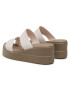 Crocs Чехли Brooklyn Mid Wedge 206219 Бежов - Pepit.bg
