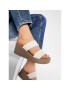 Crocs Чехли Brooklyn Mid Wedge 206219 Бежов - Pepit.bg