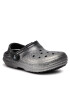 Crocs Чехли Classic Glitter Lined Clog 205842 Сребрист - Pepit.bg