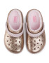 Crocs Чехли Classic Glitter Lined Clog K 205937 Златист - Pepit.bg